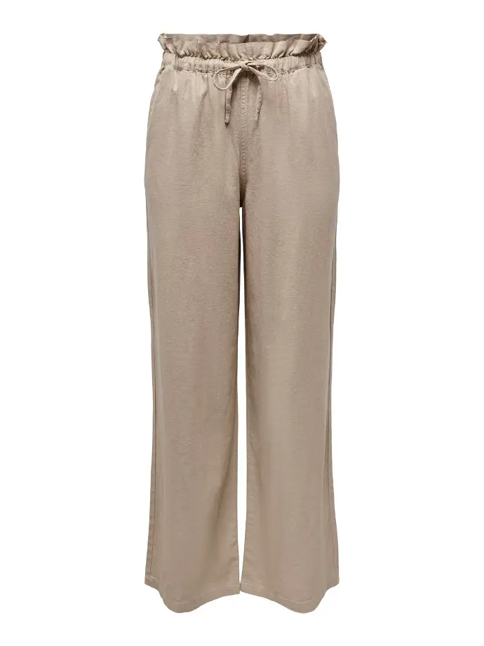 ONLCARO HW PB WIDE LINEN BL PANT CC PNT